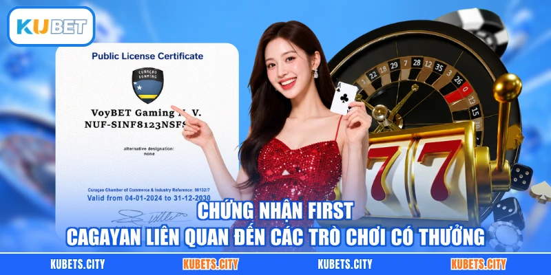 Chứng nhận First Cagayan liên quan đến các trò chơi có thưởng